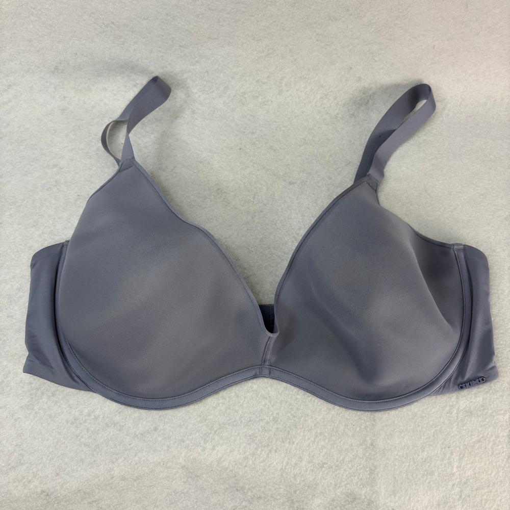 SKIMS Fits Everybody Weightless Scoop Bra 46D Periwinkle Smoothing Comfort‎